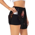 thumbnail image 3 of Lsque Five Nights At Freddy'S Printed Women's Running Shorts with Liner Pockets,Elastic Quick Dry Workout Athletic Gym Yoga Shorts,Womens High Waist Shorts-Small, 3 of 9
