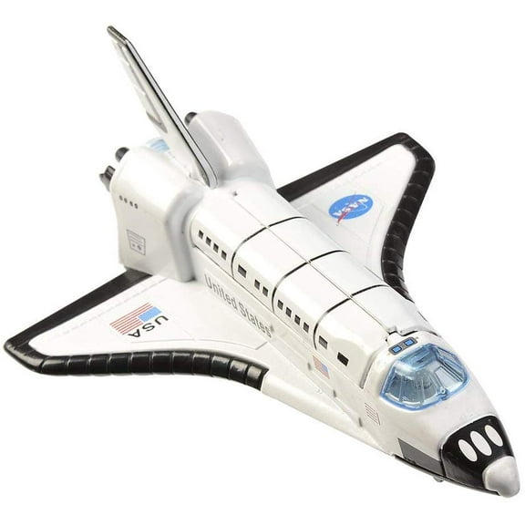 6" USA Space Shuttle Diecast Model Toy Pull Action Lights Sounds NASA 1:400