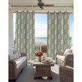 thumbnail image 4 of Sage Green Knot Blackout Curtains, Light Blocking Print Window Curtains, Nautical Striped Monochrome Ocean Thermal Insulated Window Drapes for Living Room Kitchen Cafe 2 Panels, 55"W x 39"L, 4 of 9