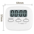 thumbnail image 2 of ShenMo 1 Pack Digital Kitchen Timer II , Big Digits, Loud Alarm, Magnetic Backing, Stand, for Cooking Baking Sports Games Office (White), 2 of 5