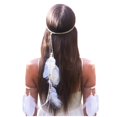 thumbnail image 1 of Diadema de plumas Hippie indio Boho bandas para el cabello borla bohemia Halloween aro para el cabello corona para mujer decoración de fiesta tocado disfraz de Cosplay tocado lindo accesorios para el, 1 of 5