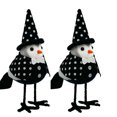 thumbnail image 2 of 2pcs Halloween Birds Ornament, Black White Standing Birds Decorations for Tabletop Halloween Home Desk Office Tiered Tray Table Decor, 2 of 4