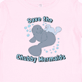 thumbnail image 4 of Inktastic Save the Chubby Mermaids with Cute Manatees Boys or Girls Baby T-Shirt, 4 of 5