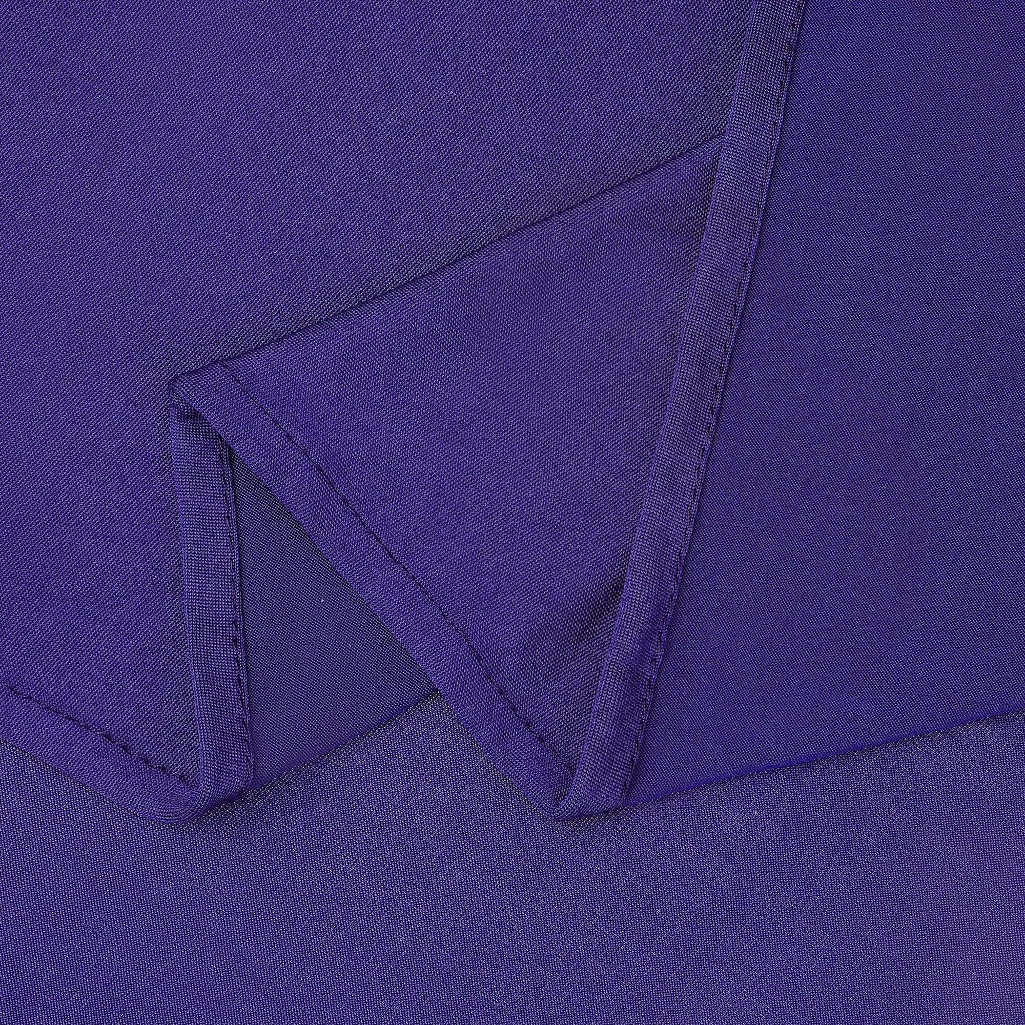 Unique Bargains Spandex Tablecloth 1 Pack Table Cover for 4 Foot Table Dark Purple 8FT