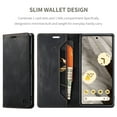 thumbnail image 3 of Allytech Google Pixel 8 Pro Case 2023, PU Leather Slim Fit Folio Flip Stand Cover Cards Holder Wallet Case Cover for Google Pixel 8 Pro - Black, 3 of 9