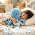 thumbnail image 4 of BESTSKY 2026 New Octopus Plush,18Cm Adorable Octopus Octopus,Plush Comfort Perfect Gift Small Stuffed Animals,Blue,for Kids,Birthdays,Room Decor,Cuddling,Gift-Giving., 4 of 7