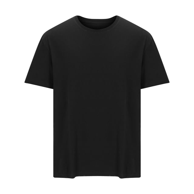 pstuiky Mangas cortas para hombre, Camiseta informal de verano para hombre, de color liso, holgada, de manga corta y cuello redondo camisas casuales para hombre l
