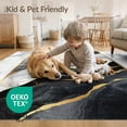 thumbnail image 4 of ODIKA 8'x10' Washable Area Rug Durable, Non-Slip Swirl Abstract Mineral Vein Streak Border Veined Streaks Flow for Living Room, Under Sectional, Family, 4 of 7