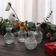 thumbnail image 7 of Efavormart Set Of 4 | Clear Glass Antique Decorative Wedding Table Centerpieces, Vintage Mini Bud Flower Vases, 7 of 7
