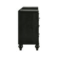 thumbnail image 4 of Kya 64 Inch Vanity Dresser Table with 7 Drawers, Mirrored Trim, Glam Black, 4 of 5