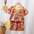 thumbnail image 4 of TOWED22 Toddler Baby Girl 2PCS Embroidered Short Sleeve Tops Elastic Waist Shorts Outfits Set(Yellow,6-12 M), 4 of 4