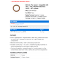 thumbnail image 2 of Oil Drain Plug Gasket - Compatible with 1979 - 1985, 1987 Mercedes-Benz 300TD 3.0L 5-Cylinder 1980 1981 1982 1983 1984, 2 of 2