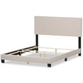 thumbnail image 4 of Bowery Hill Modern Tufted Queen Low Profile Bed in Light Beige, 4 of 7