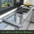 thumbnail image 2 of Papel tapiz autoadhesivo de mármol de 10 m x 80 cm, resistente al agua, a prueba de aceite, pegatinas de cocina, película decorativa termoestable, decoración del hogar, 2 of 5