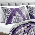 thumbnail image 3 of Wellco 3 piece bedspread All Season Bedding Queen size Comforter Set, Ultra Soft Polyester Elegant Bedding Comforters——Lachlan blanket, 3 of 5