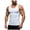 White, variant on Men's Stringer Tank Tops Cotton Vest Sleeveless Gym Workout Bodybuilding Fitness Muscle T Shirts (Black, S)