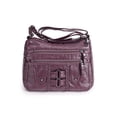 thumbnail image 2 of LAVA Crossbody Bags for Women Soft Leather Purses and Handbags Multi Pocket Large Capacity Casual Shoulder Bag Handbag for Travel Work, Gifts for Female, Mother (Purple), 2 of 9