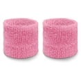 thumbnail image 2 of COUVER Cotton Terry Sport Wristbands Light Pink Unisex One Size 2 Pairs, 2 of 8