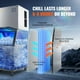 thumbnail image 4 of Máquina para hacer hielo comercial VEVOR 450 libras 24 horas Con depósito de almacenamiento grande 330,7 libras autolimpiante 1000 W, 4 of 9