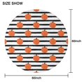 thumbnail image 6 of Fall Pumpkins Pattern Round Tablecloth 60" X 60",Wrinkle Wipeable Table Cloth for Kitchen Dining Room Picnic Patio Party, 6 of 6