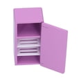 thumbnail image 1 of Dollhouse Miniature Fridge, Dollhouse Refrigerator Violet Wooden Simple Stylish  For Scene Layout, 1 of 8