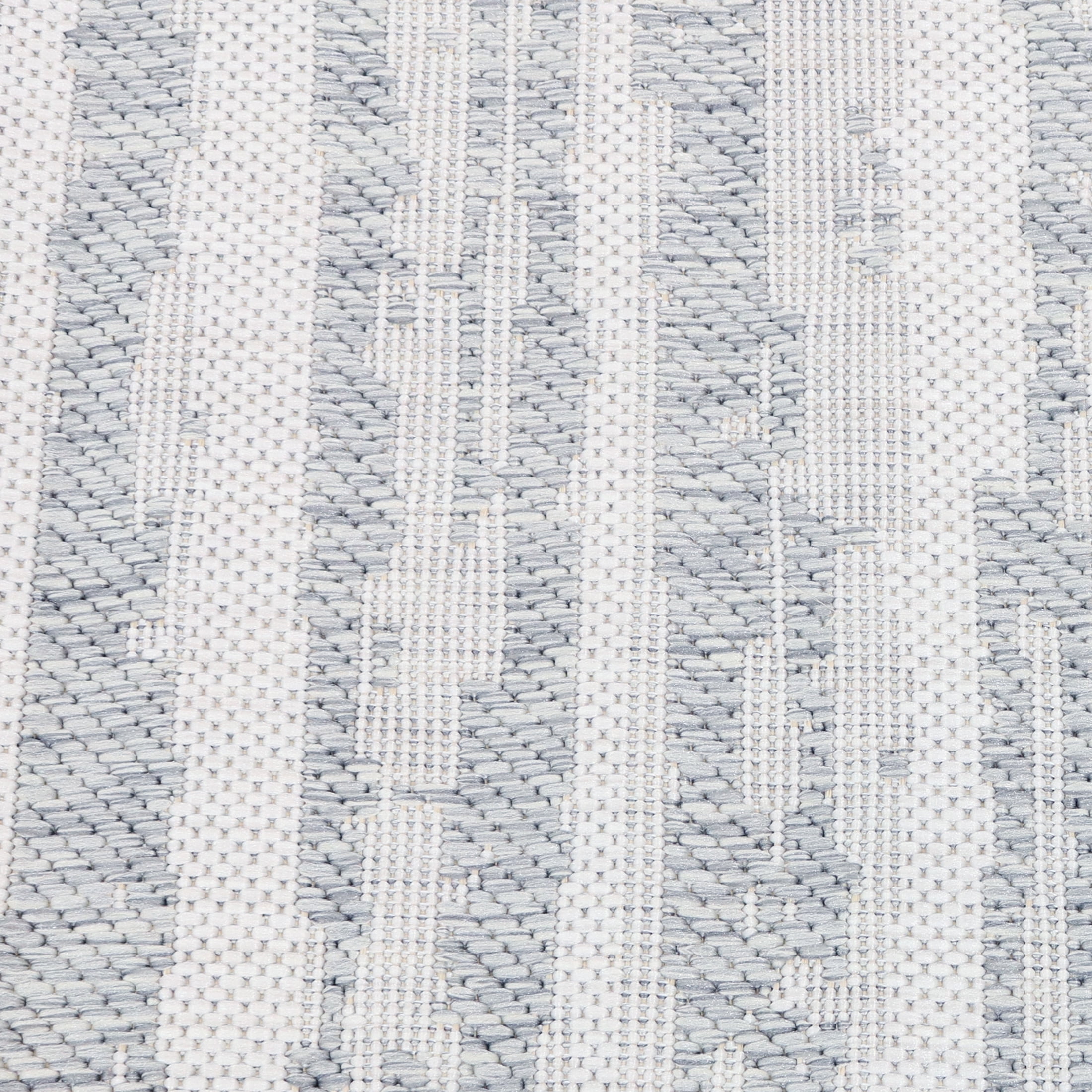 Sunnydaze Artistic Storms Modern Flat Weave Gray Abstract Stripes Outdoor Area Rug, 5' x 7'