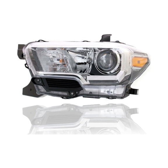 Headlight Assembly - Compatible/Replacement for '16-17 Toyota Tacoma SR5 - Halogen With Fog Lamp & Halogen Daytime Running Light - Left Hand - Driver - 8115004260