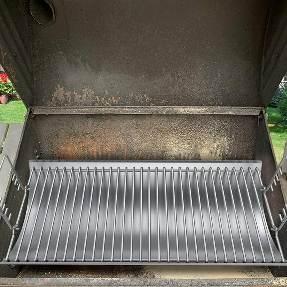 Stainless Steel 27 Inch Charcoal Ash Pan Replacement for  1224 1324 2727 2828, BBQ Accessories with Fire Grate Hanger