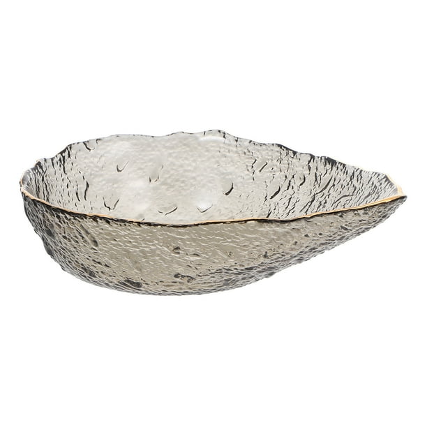 1pc vidrio vidrio vegetal ensalada mezclando cuenco agua gota forma postre fruta tazón