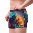 thumbnail image 2 of Kdxio Men's Boxer Briefs with Colorful Surreal Landscape Print - Comfortable and Breathable Underwear for Everyday Wear, 2 of 5