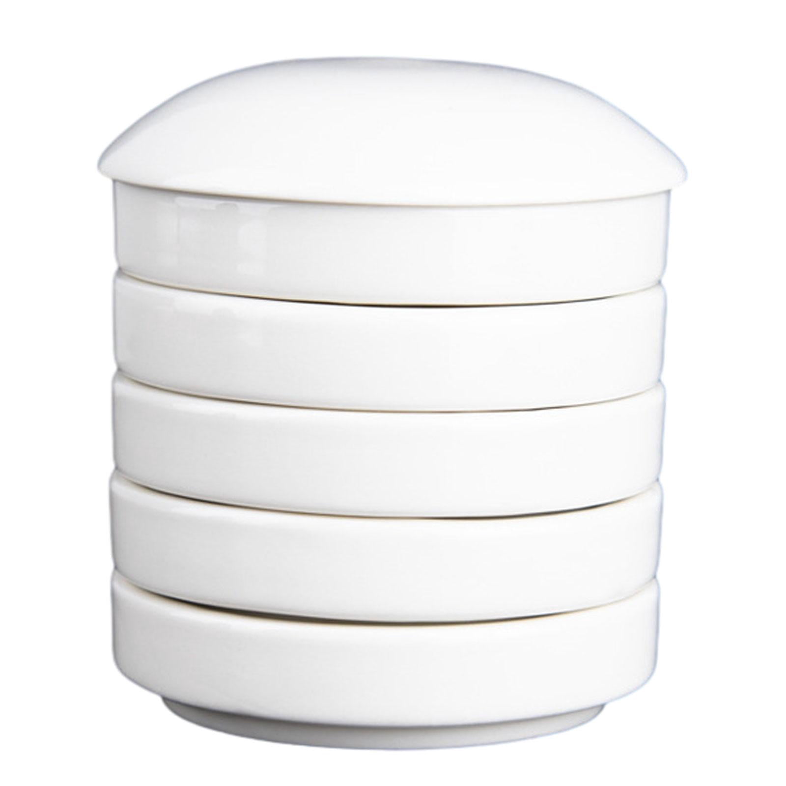 Yunhgft Ceramic Paint Palette Porcelain Mixing Palette Stackable Washable Layers Chinese