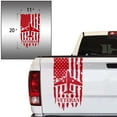 thumbnail image 2 of U.S. Air Force USAF Veteran Retired Distressed American USA US Flag Truck Tailgate Vinyl Decal Compatible with most Pickup Trucks Military Sticker US Army (11" x 20", Red), 2 of 8
