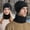 Black, variant on Nooxsoe Winter Beanie Hat Scarf Set Warm Neck Scarf Women Thermal Beanie Slouchy Beanie Snow Knit Cap Winter Hat Thickened Warm Bonnet Winter Headwear Slouchy Knit Cap Women’s Hats Navy One Size