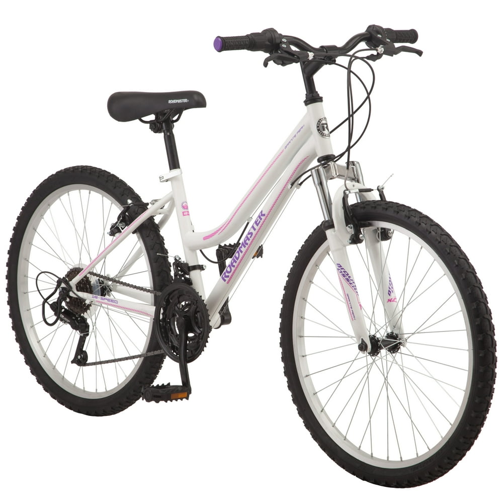 white wheels bike
