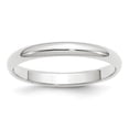 thumbnail image 1 of 14 Carats Or Blanc Massif Poli Demi-Rond Gravable 3mm Demi-Rond Bague Taille 4.5 Bijoux Cadeaux pour Femmes, 1 of 4