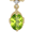 Gold, variant on JewelersClub 3/4 Carat T.G.W. Peridot And White Diamond Accent Sterling Silver Pendant, 18"