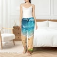 thumbnail image 4 of Fotbe Tropical Beach With Starfish Pantalones de Pijama para Mujer, Pantalones de Dormir, Pantalones Pj con Cordón y Bolsillos-X-Large, 4 of 6