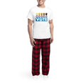 thumbnail image 5 of CafePress - Vote Peace Men's Light Pajamas - Men's Light Loose Fit Cotton Pajama Set, 5 of 7
