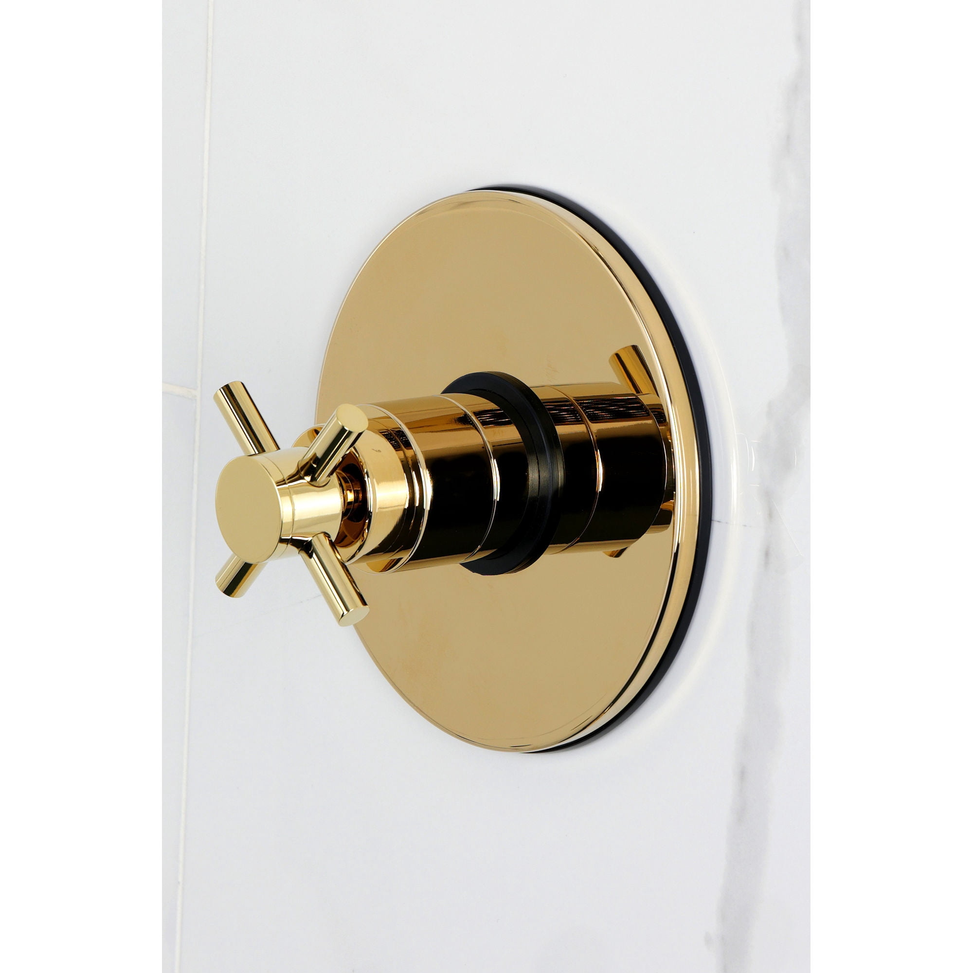 Kingston Brass KB6332DX Concord Single-Handle Pressure Balanced Tub and Shower Faucet in Polished Brass