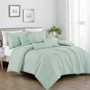 ESCA J 22177V K Bimala Comforter Set, Green - King Size - 7 Piece