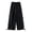Black, variant on XFeng Men Drawstring Wide Leg Jogger Pants Convertible Trousers