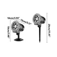 thumbnail image 3 of Binmer New Outdoor Snowflake Projection Light Garden Courtyard Floor Insert Light Christmas Day Decorative Light, 3 of 8