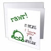 Rawr. It means I love you in dinosaur. 12 Greeting Cards with envelopes gc-193339-2