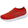 thumbnail image 1 of GUTZBSY Womens Rhinestones Glitter Fashion Mesh Walking Shoe,Bling Sneakers for Women Rhinestones, 1 of 1