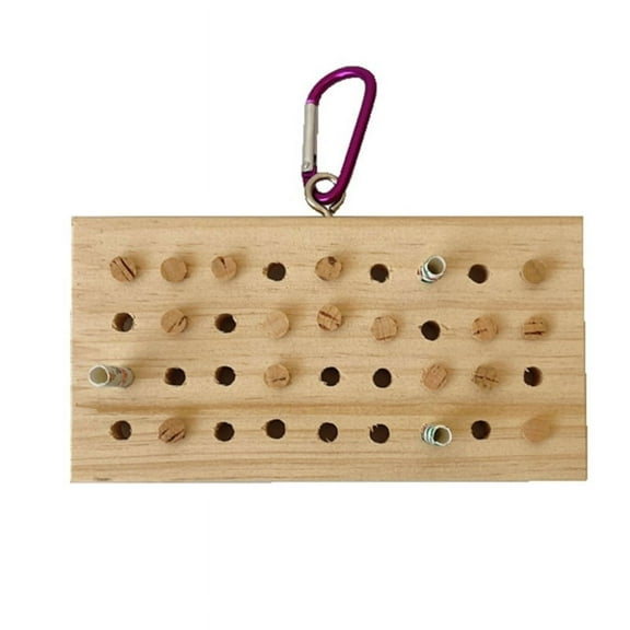 Parrots Grinding Chew Toy Wood Chew Training Supplies Natural Wood Keyboard Molar Toy for Pet Bird Tearing Grinding