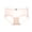 Beige, variant on Women's Mid Waist Mesh Briefs, Tiny Dot Print Mini Bow Stretch Hip Lift Soft Breathable Underpants M-XL