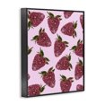 thumbnail image 2 of Stupell Industries Art Deco Glimmer Strawberry Pattern Black Framed Giclee Art, 11 x 14, by LISH Creative, 2 of 8