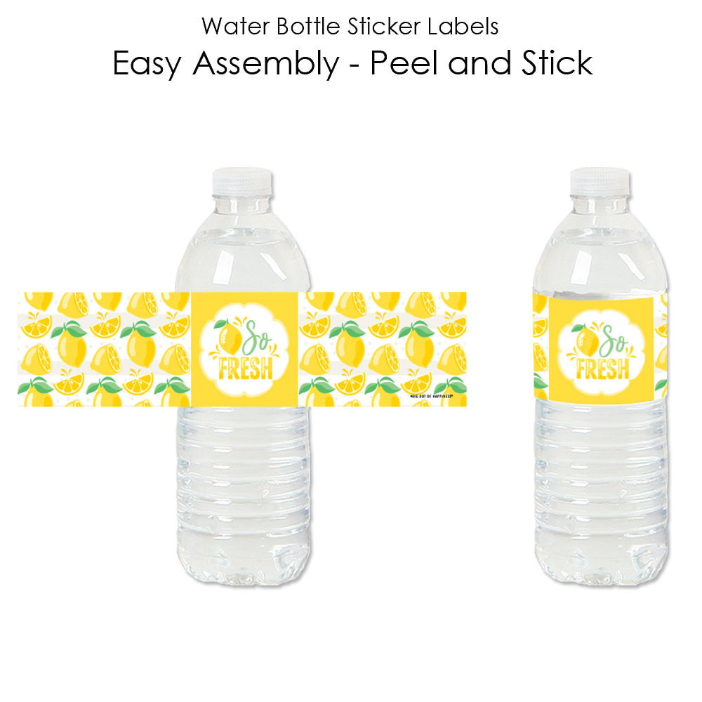 EDITABLE Lemon Baby Shower Bottle Label Digital File Printable Labels ...