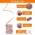 thumbnail image 4 of Uxcell Raffia Paper Craft Rope Handmade Twisted Paper Craft String Cord Rope for Decoration Gift Packaging Dark Blue, Orange, Red, Green, 4 of 6