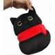 thumbnail image 4 of Black Cat with Scarf Stuffed Animal Plush Toy Creative Cat Shape Soft Pillow Toys Gifts Cute Dolls for Girlfriend Kids Baby Girls, 22cm/8.6in, 4 of 4